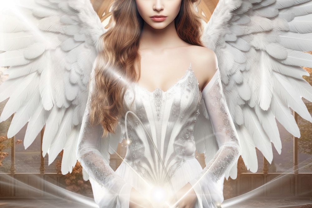 Beautiful angel fantasy remix, editable design