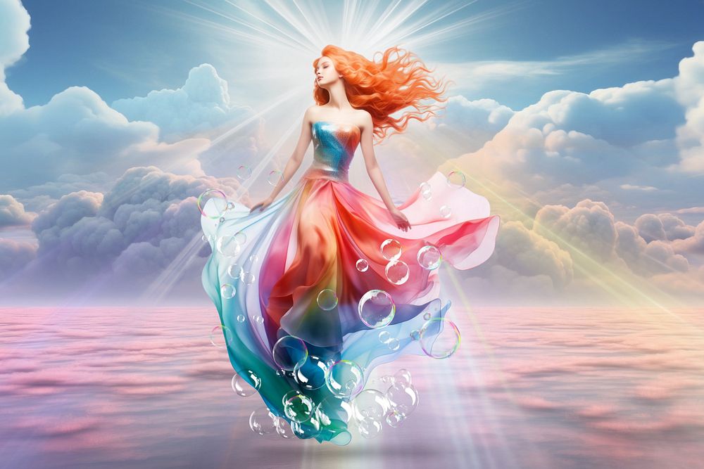 Beautiful siren fantasy remix, editable design