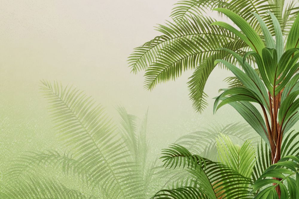 Jungle border background. Remixed by rawpixel.