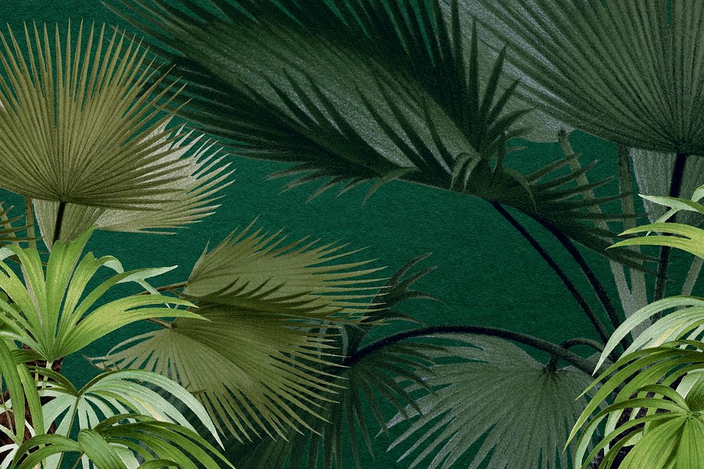 Vintage jungle background. Remixed by rawpixel.