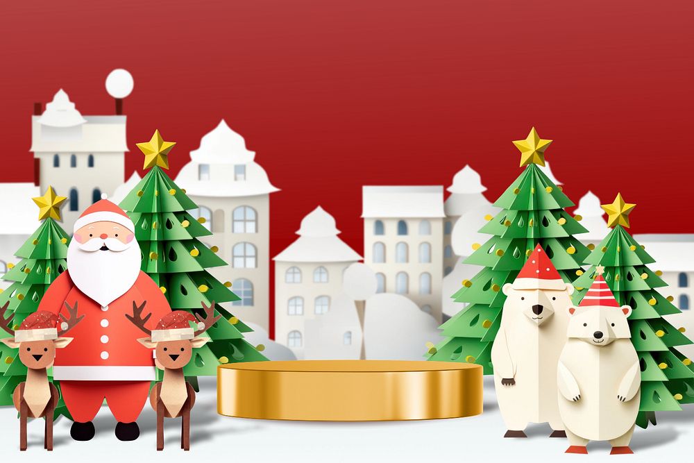 Santa Claus editable product backdrop