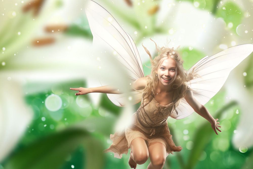 Flying fairy editable design, community remix