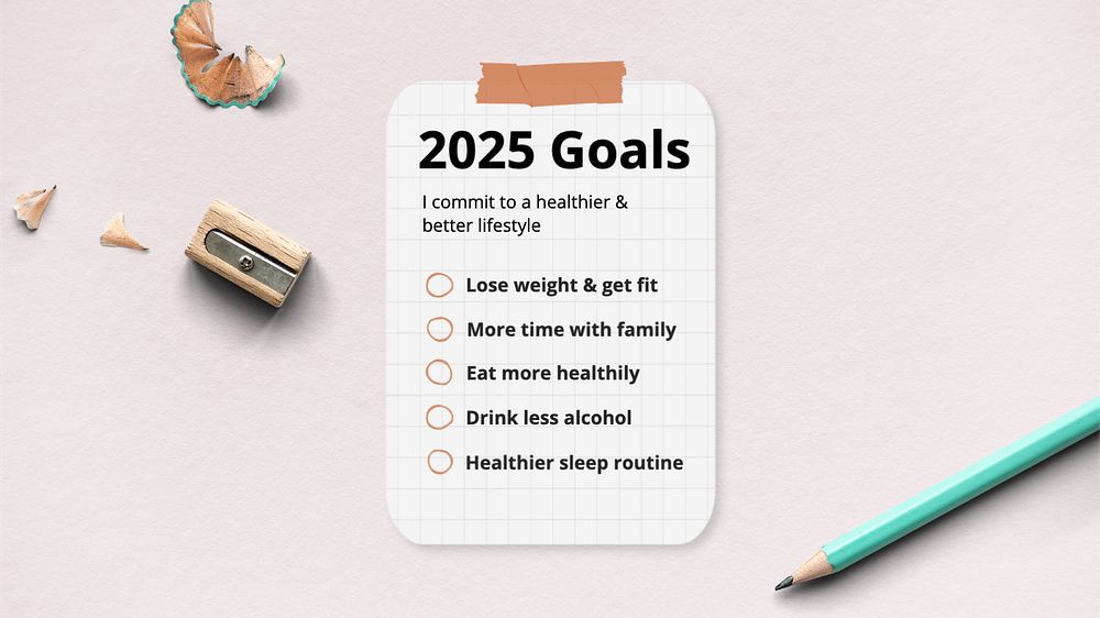 2023 goals blog banner template, editable text