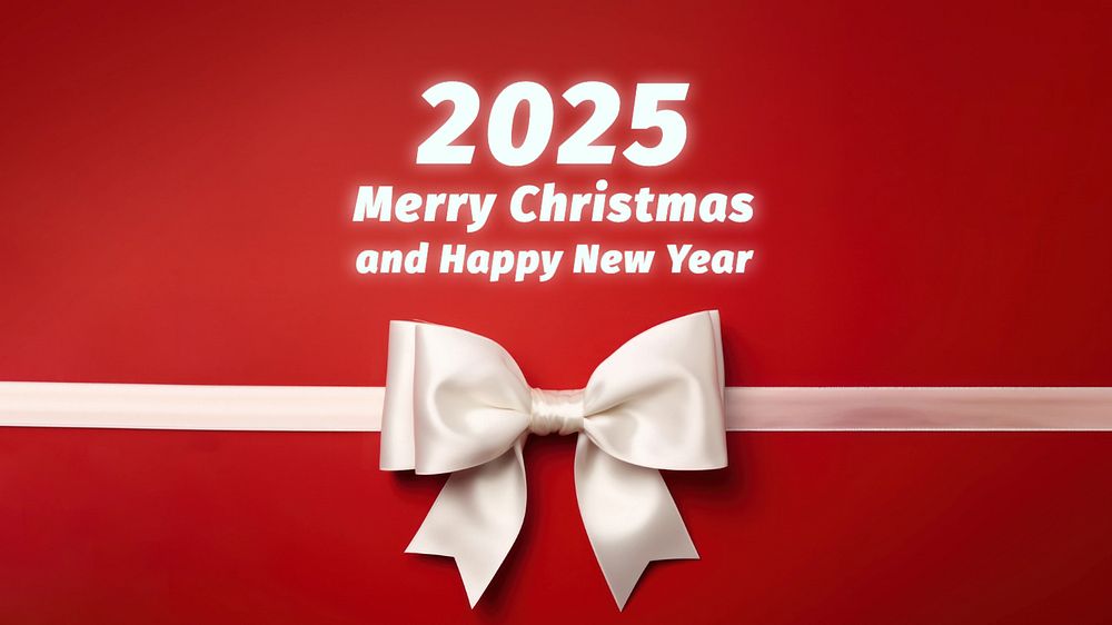 Christmas & new year blog banner template