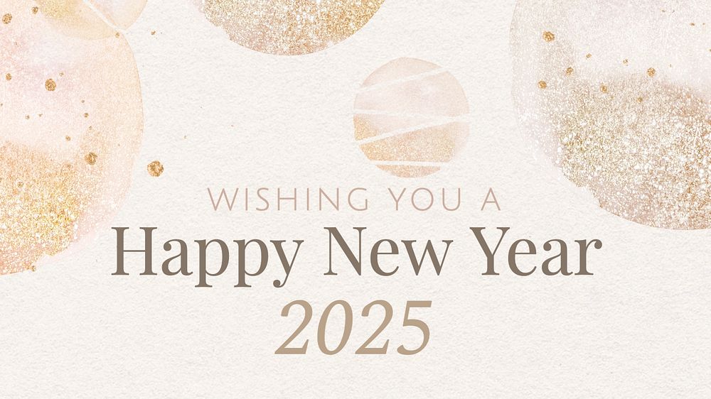 Happy new year blog banner template