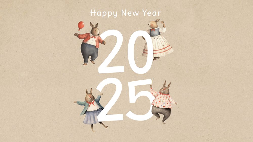 Happy new year blog banner template