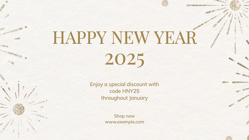 New year sale blog banner template