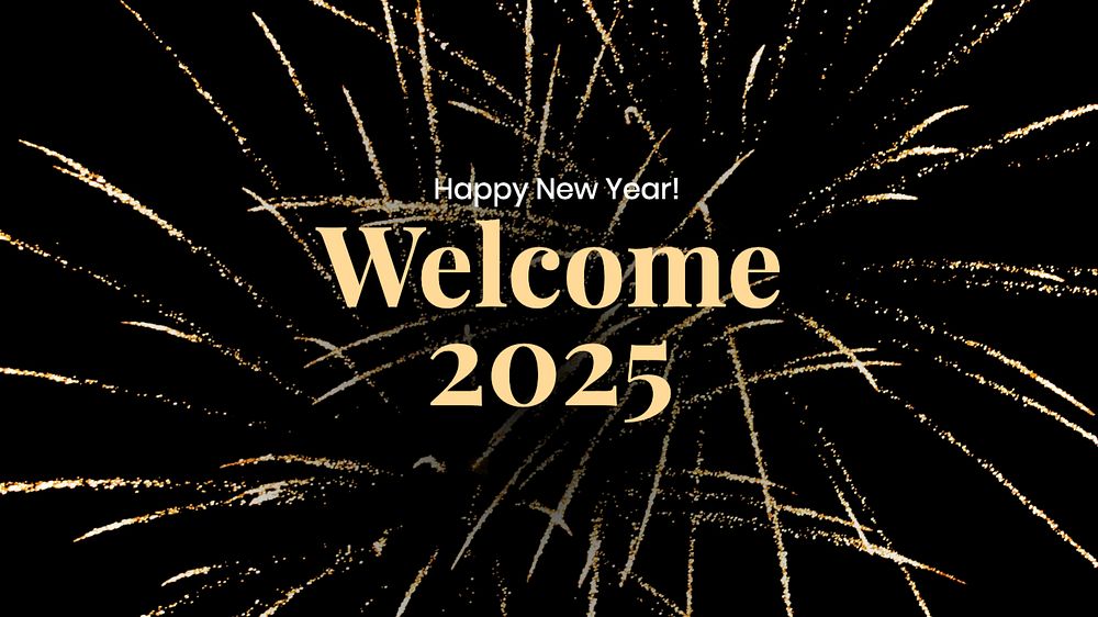 New year  blog banner template