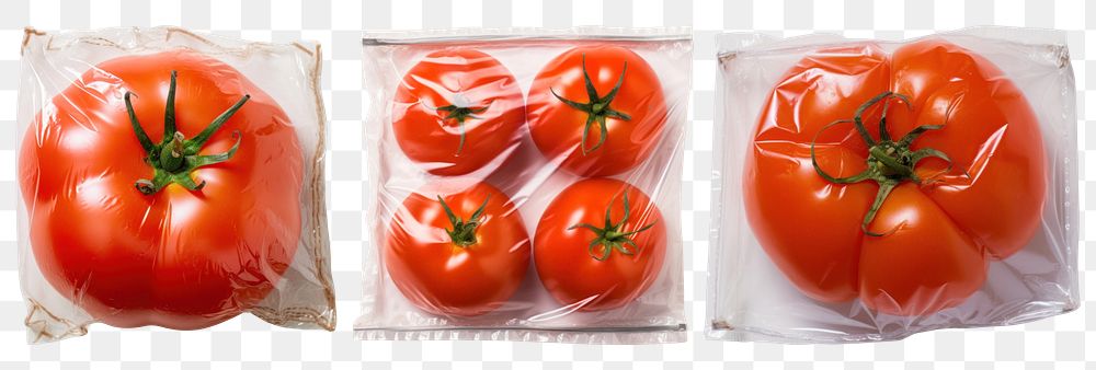 PNG tomato wrap  cut out element set, transparent background