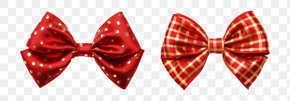 PNG Red bow tie apparel set, transparent background