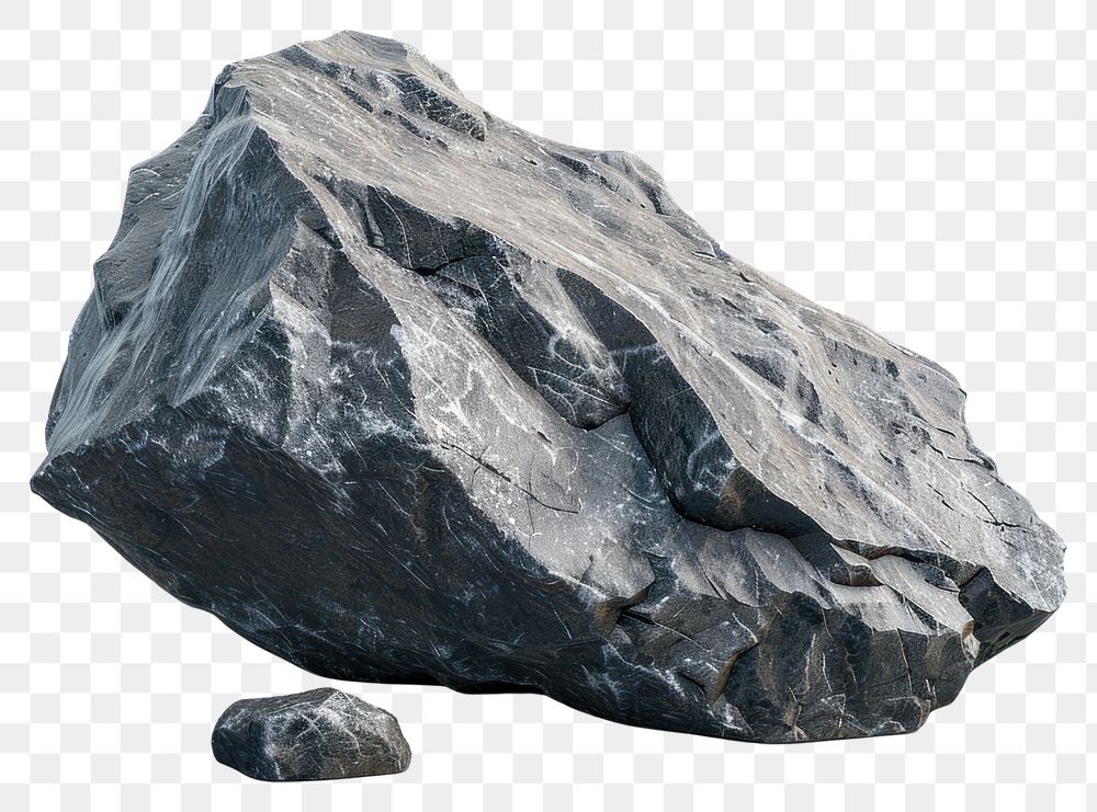 PNG 3d render rock anthracite | Premium PNG - rawpixel