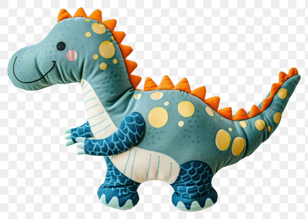 PNG Fabric dinosaur toy art animal plush.
