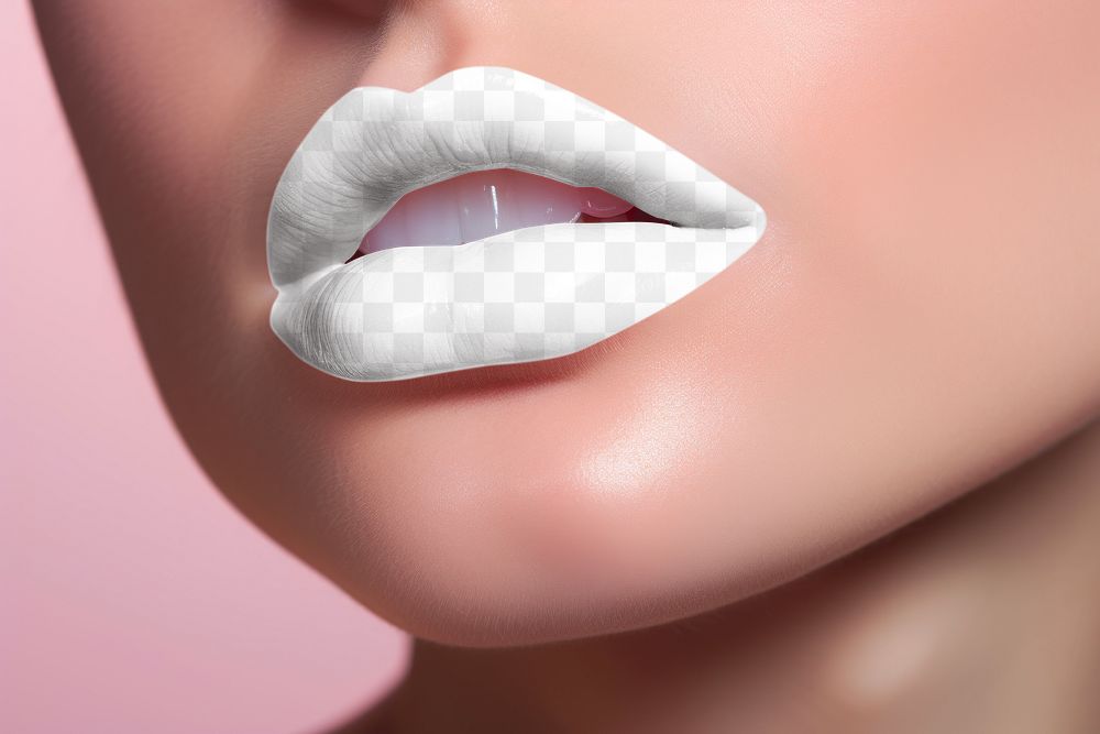 PNG lips mockup, transparent design