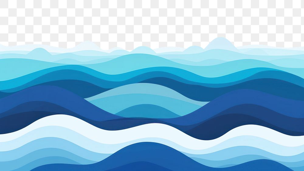PNG Wave water graphics painting outdoors.