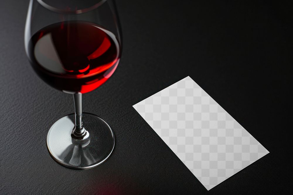 PNG menu card mockup, transparent design