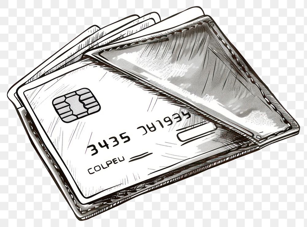 PNG Credit card in wallet electronics phone text.