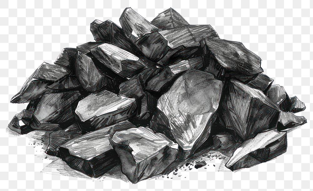 PNG Pile of coal anthracite bulldozer mineral.