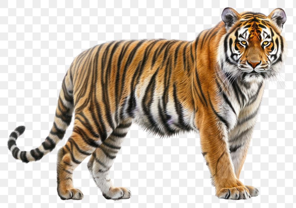 PNG Tiger wildlife animal mammal.