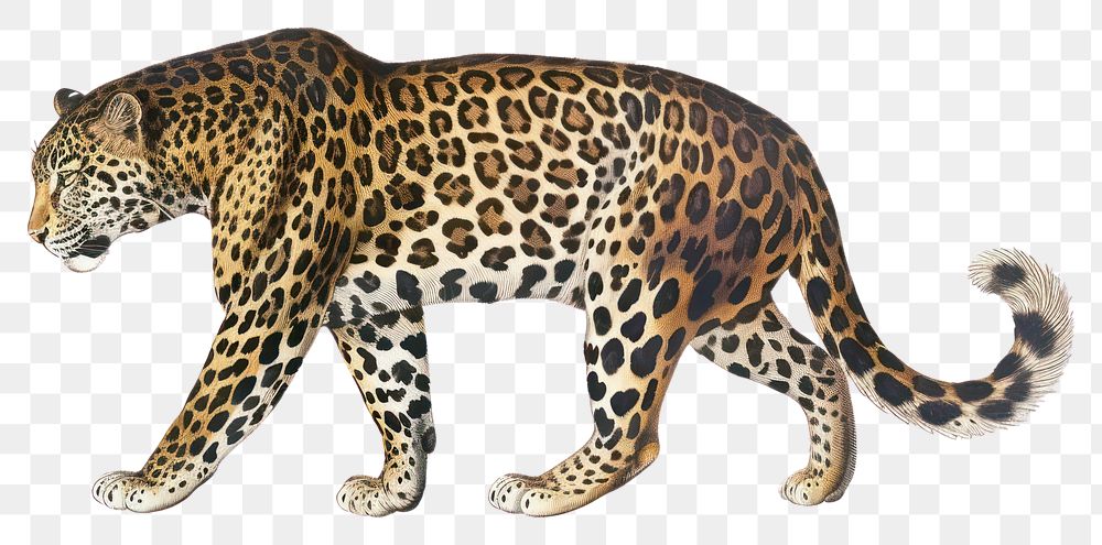 PNG Leopard wildlife animal mammal.