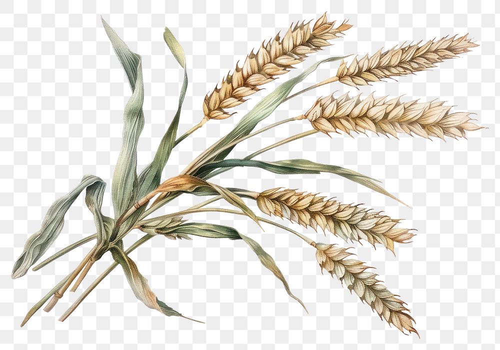 PNG Wheat produce plant grain.