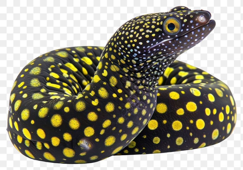 PNG Blackspotted Moray Eel eel reptile animal.