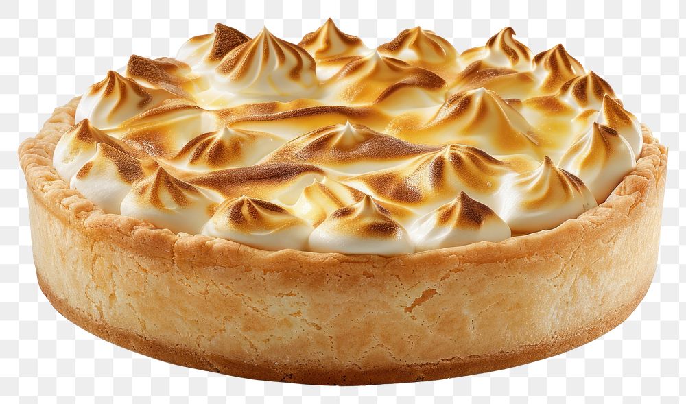 PNG Meringue pie dessert pastry cream.