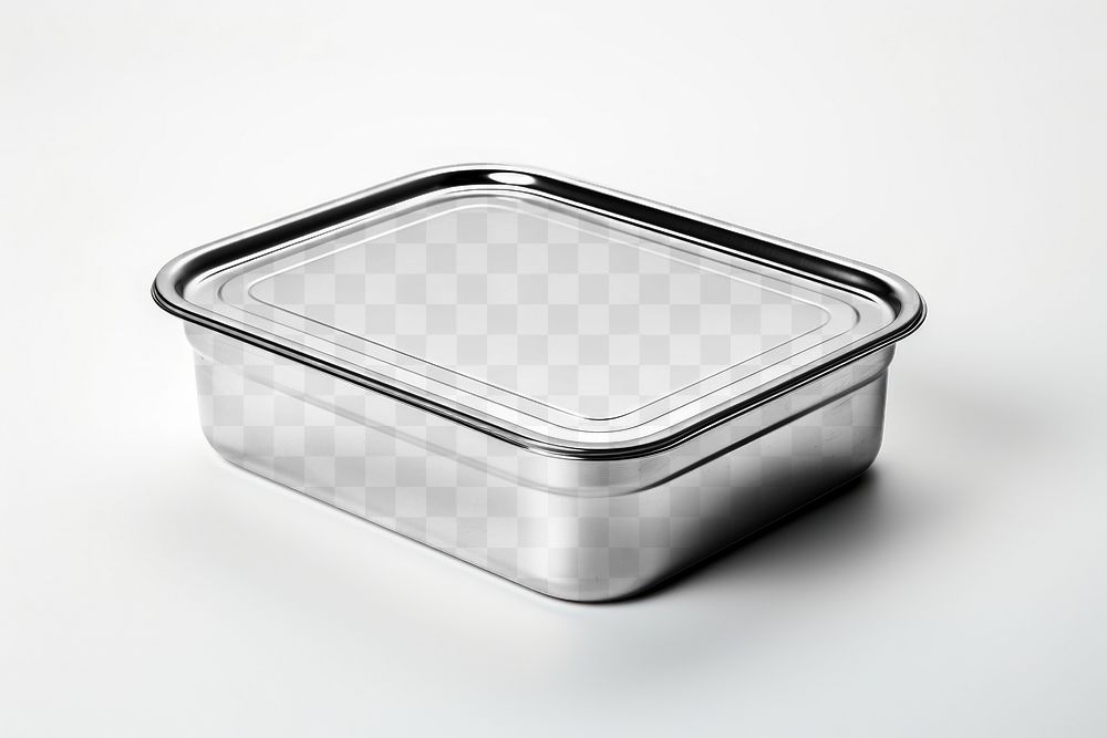 PNG canned food mockup, transparent design