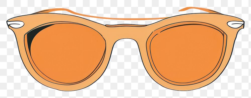 PNG Minimalist symmetrical sunglasses accessories accessory goggles.