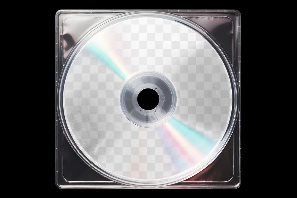 PNG CD mockup, transparent design