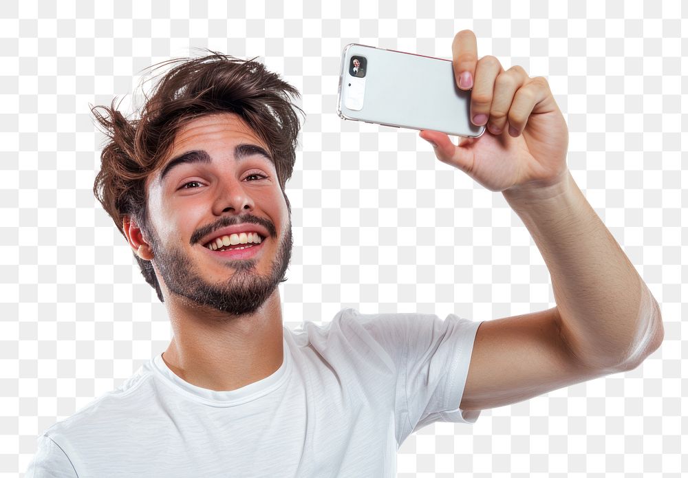 PNG Brazilian man selfie photo electronics.