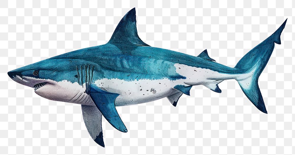 PNG Shark animal fish great white shark.