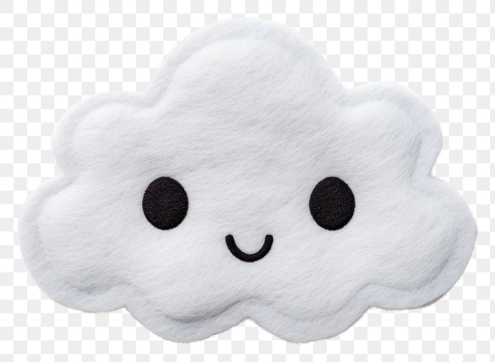 PNG Felt stickers of a single cloud accessories accessory outdoors.