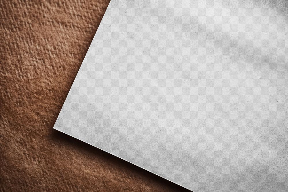 PNG craft paper mockup, transparent design