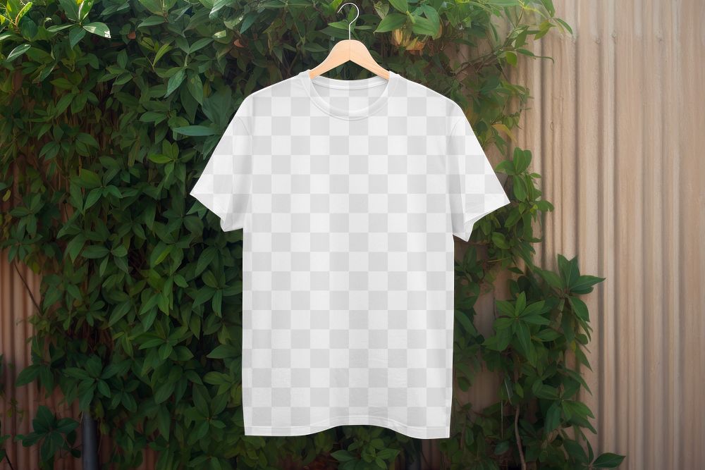 PNG t-shirt mockup, transparent design
