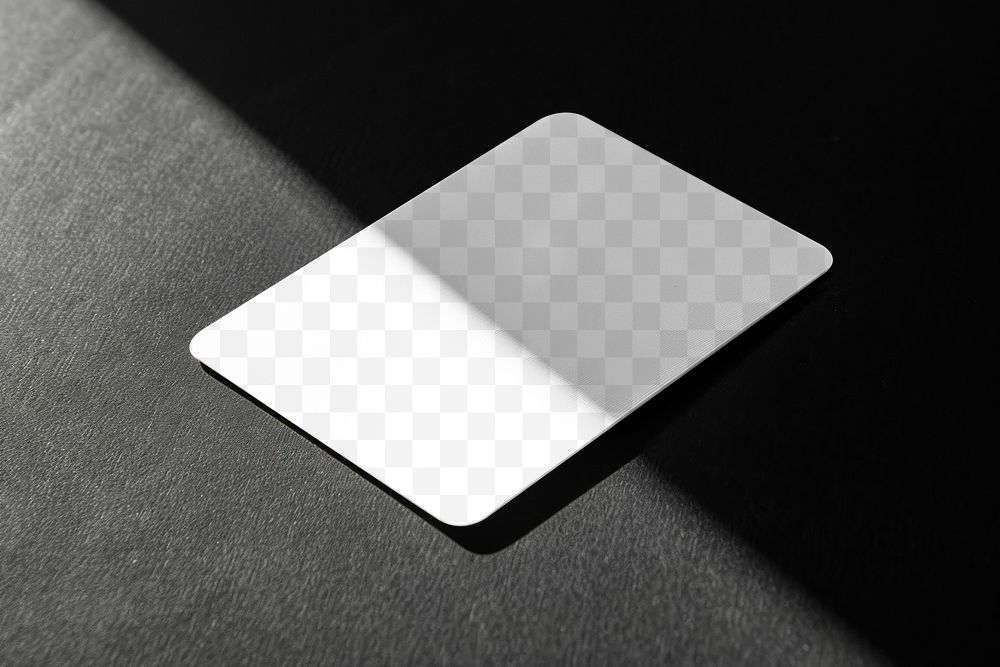 PNG business card mockup, transparent design