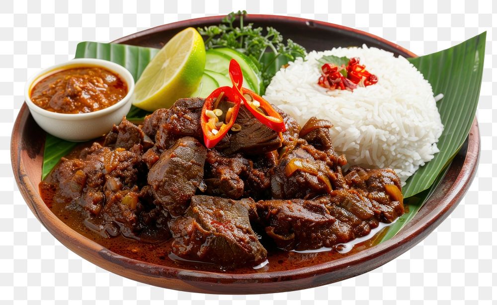 PNG Beef stew rendang food ketchup mutton.