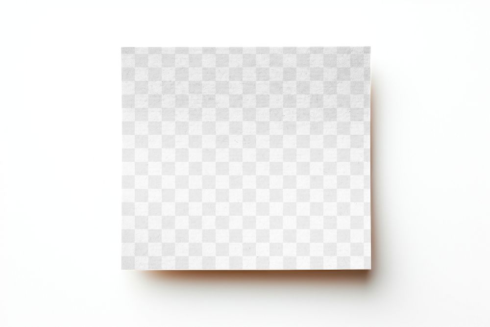 PNG note paper mockup, transparent design