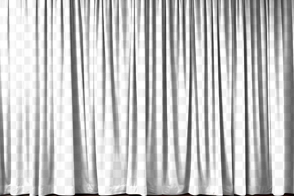 PNG theatre curtain mockup, transparent design