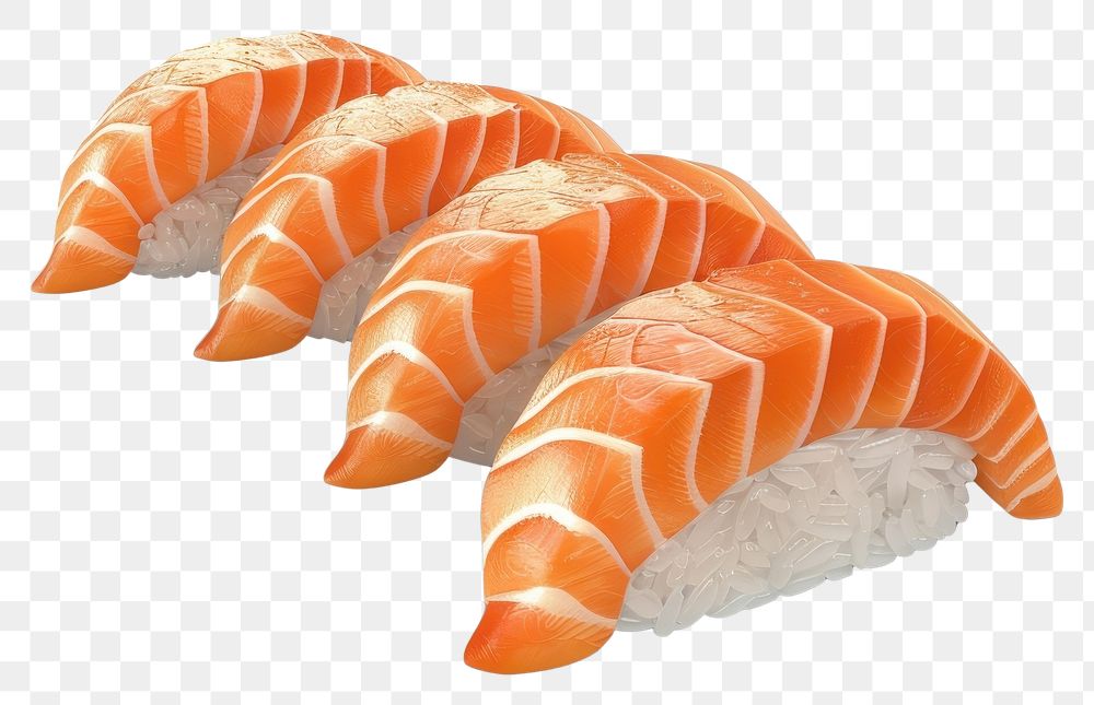 PNG Fish salmon sushi football produce seafood.