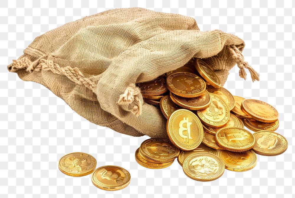 PNG Bag of gold coins accessories accessory jewelry.