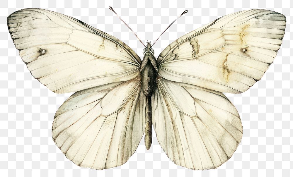 PNG Butterfly invertebrate illustrated drawing.
