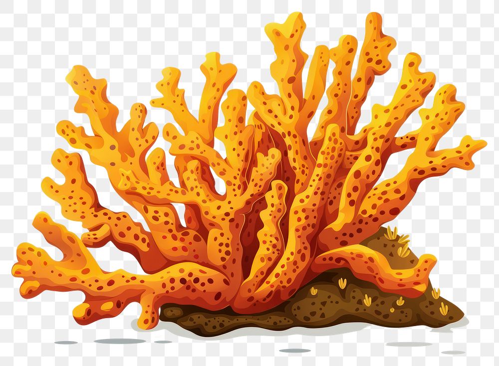 PNG Orange Tube Coral invertebrate animal chess.