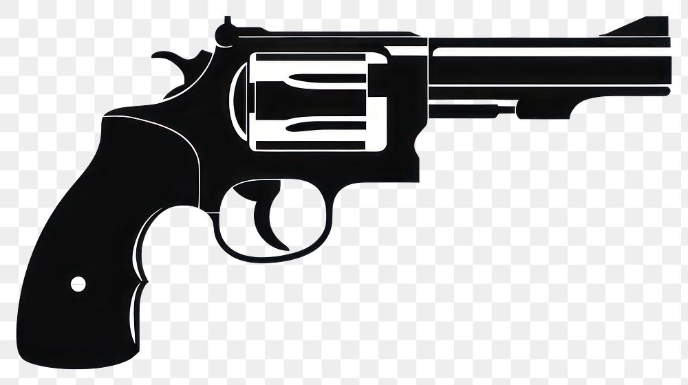 PNG Gun silhouette clip art weaponry firearm handgun.