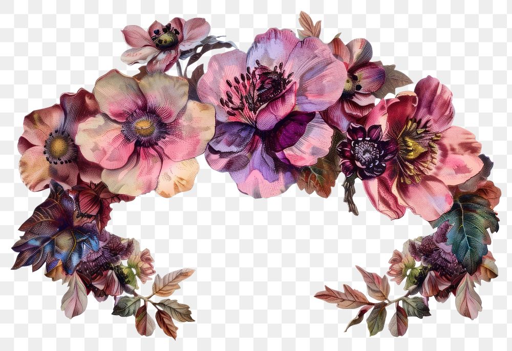 PNG Flower crown flower accessories accessory.