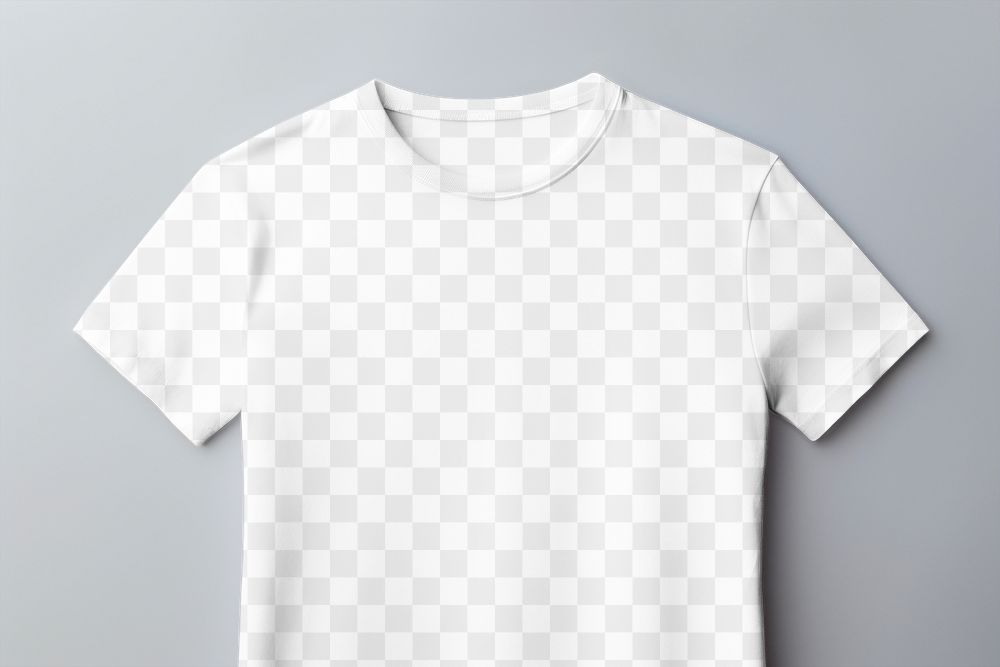 PNG t-shirt flat lay mockup, transparent design