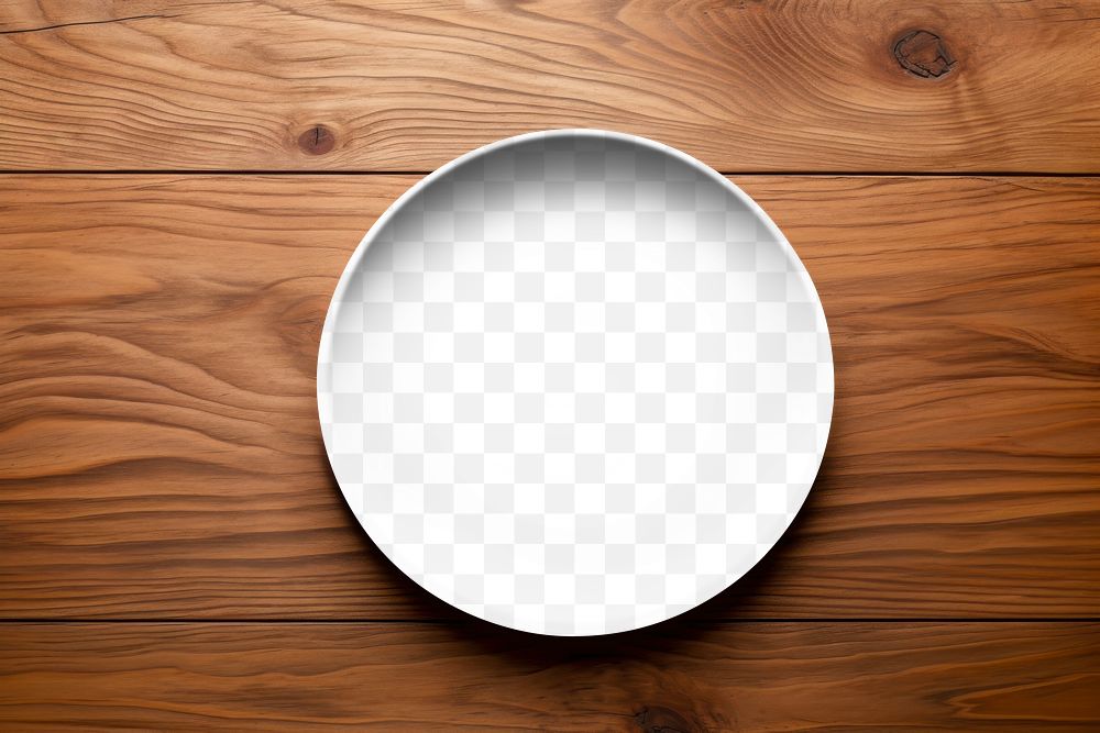 PNG porcelain plate mockup, transparent design