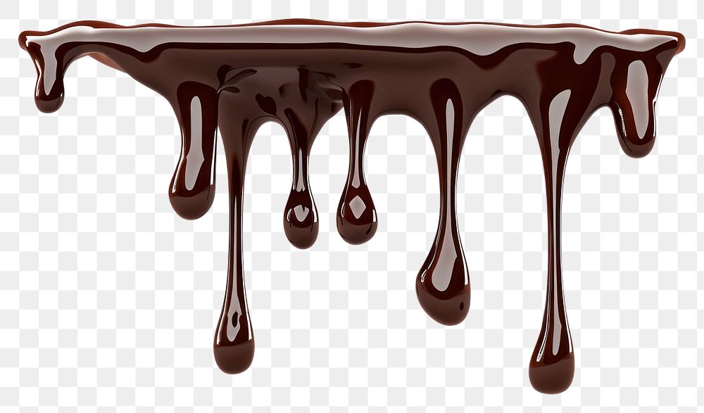PNG Chocolate sauce dripping confectionery dessert sweets.
