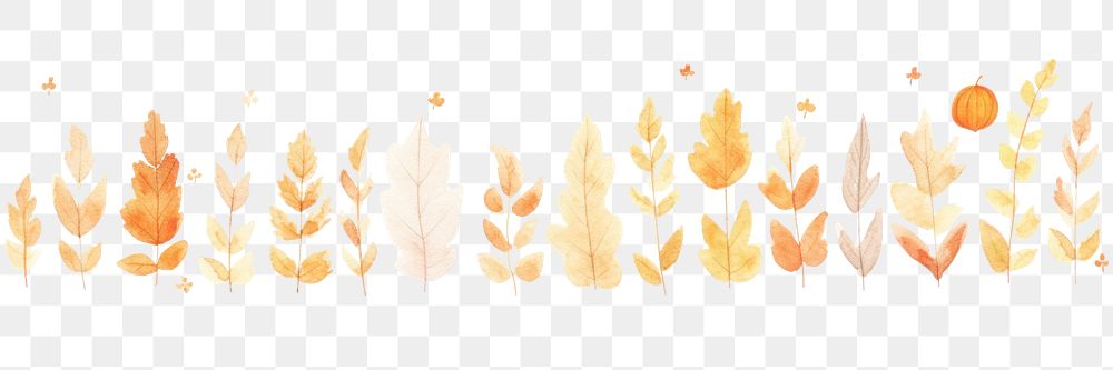 PNG Autumn as divider watercolor illustrated outdoors drawing.
