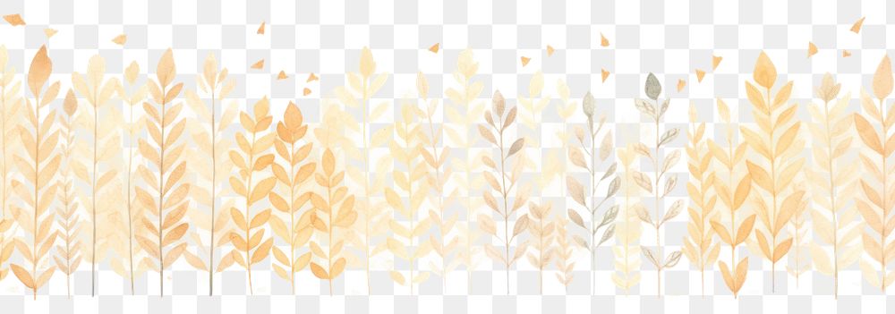 PNG Autumn as divider watercolor graphics outdoors pattern.