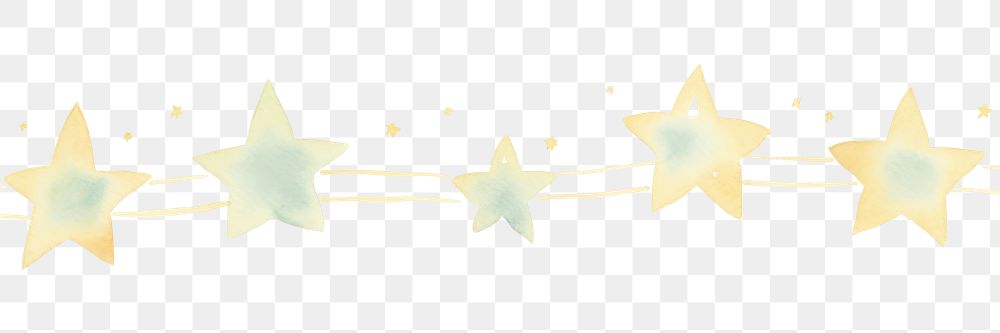 PNG Stars as divider watercolor blossom symbol animal.